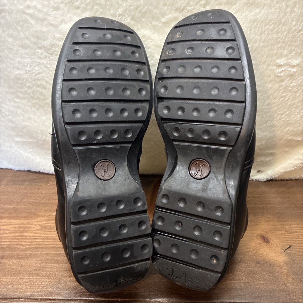 Cole Haan Zeno Loafers Mens 12M Black Brown Leather Slip On Two Tone C07485 - Picture 5 of 9